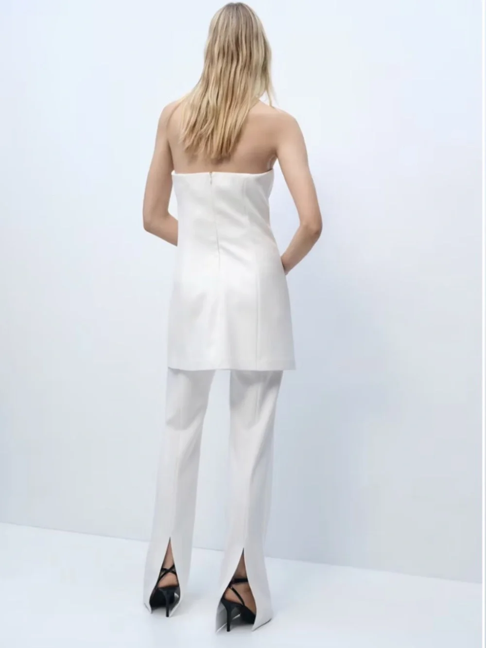 [NWT] Mango Combined Strapless Jumpsuit - XS